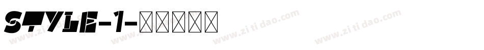 Style-1字体转换