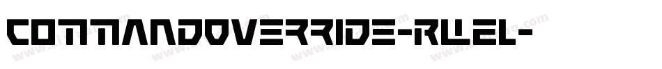 CommandOverride-RWEl字体转换