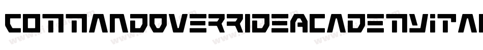 CommandOverrideAcademyItal-rLO9字体转换