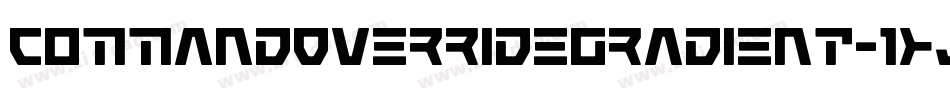 CommandOverrideGradient-1xJB字体转换