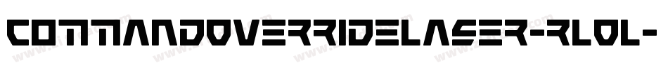 CommandOverrideLaser-rLOL字体转换