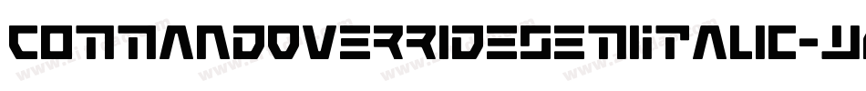CommandOverrideSemiItalic-w0nw字体转换