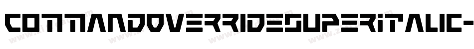 CommandOverrideSuperItalic-7JnB字体转换