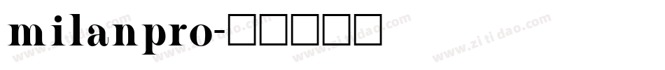 milanpro字体转换