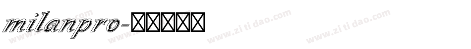 milanpro字体转换
