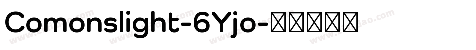 Comonslight-6Yjo字体转换