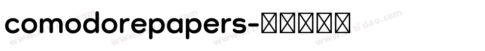 comodorepapers字体转换
