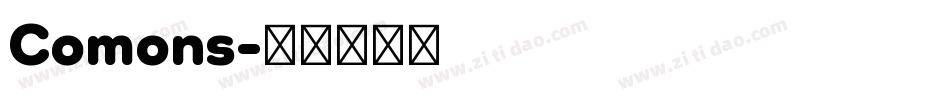Comons字体转换