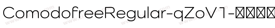 ComodofreeRegular-qZoV1字体转换