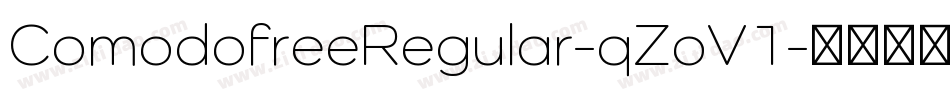 ComodofreeRegular-qZoV1字体转换