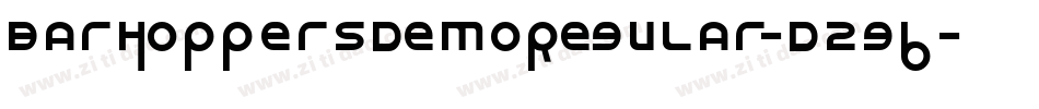 BarHoppersDemoRegular-d2g6字体转换