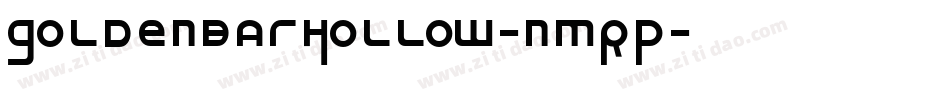 GoldenBarHollow-nmRP字体转换