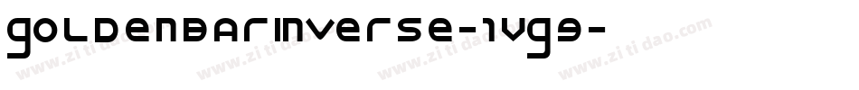 GoldenBarInverse-1VGg字体转换