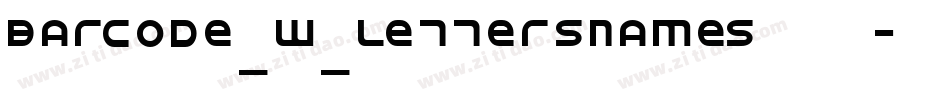 barcode_w_lettersnames转换器字体转换