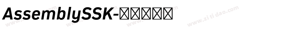 AssemblySSK字体转换