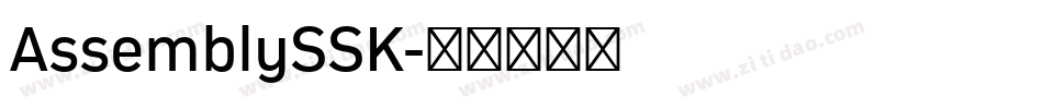 AssemblySSK字体转换