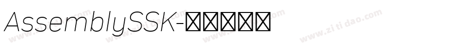 AssemblySSK字体转换
