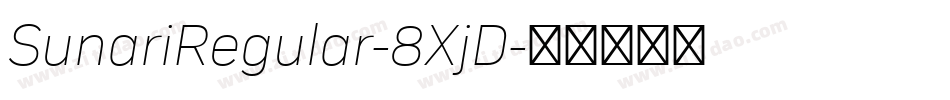 SunariRegular-8XjD字体转换