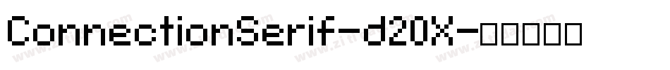 ConnectionSerif-d20X字体转换