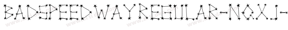BadSpeedWayRegular-nqXJ字体转换