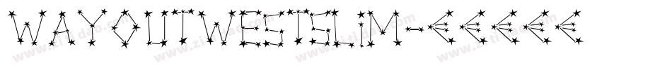 WayOutWestSlim字体转换