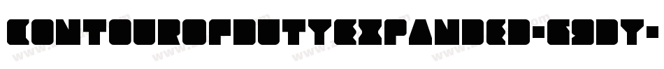 ContourOfDutyExpanded-G9dy字体转换