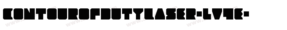ContourOfDutyLaser-lv4e字体转换