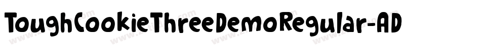 ToughCookieThreeDemoRegular-ADYA字体转换