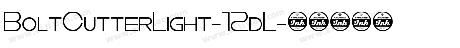BoltCutterLight-12dL字体转换