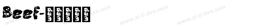 Beef字体转换