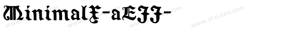 MinimalX-aEJJ字体转换