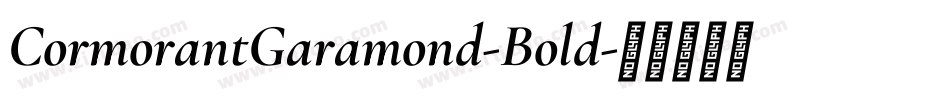 CormorantGaramond-Bold字体转换