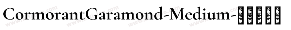 CormorantGaramond-Medium字体转换