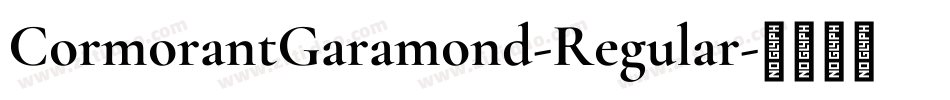 CormorantGaramond-Regular字体转换