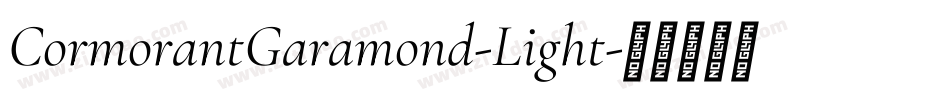 CormorantGaramond-Light字体转换