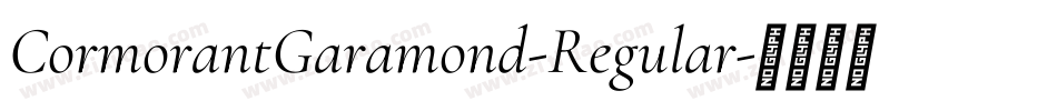 CormorantGaramond-Regular字体转换