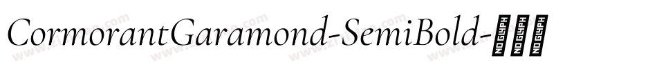 CormorantGaramond-SemiBold字体转换