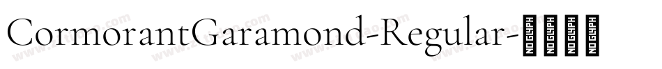 CormorantGaramond-Regular字体转换