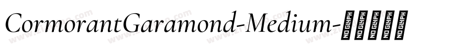 CormorantGaramond-Medium字体转换