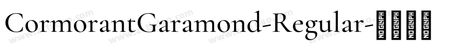 CormorantGaramond-Regular字体转换