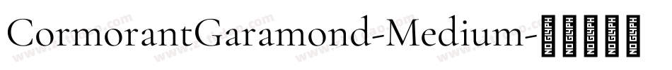 CormorantGaramond-Medium字体转换