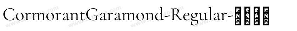 CormorantGaramond-Regular字体转换