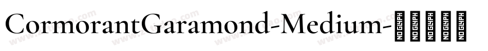 CormorantGaramond-Medium字体转换