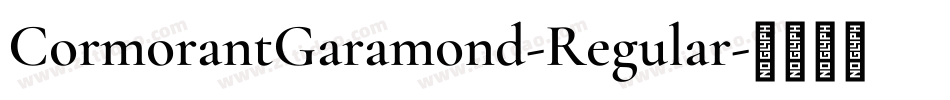 CormorantGaramond-Regular字体转换