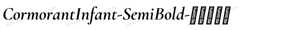 CormorantInfant-SemiBold字体转换