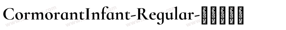 CormorantInfant-Regular字体转换