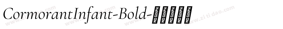 CormorantInfant-Bold字体转换