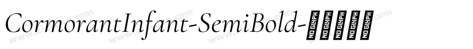 CormorantInfant-SemiBold字体转换