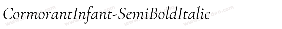 CormorantInfant-SemiBoldItalic字体转换