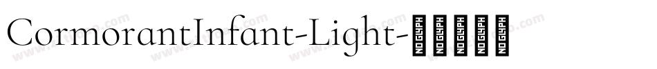 CormorantInfant-Light字体转换